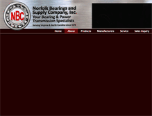 Tablet Screenshot of norfolkbearings.com